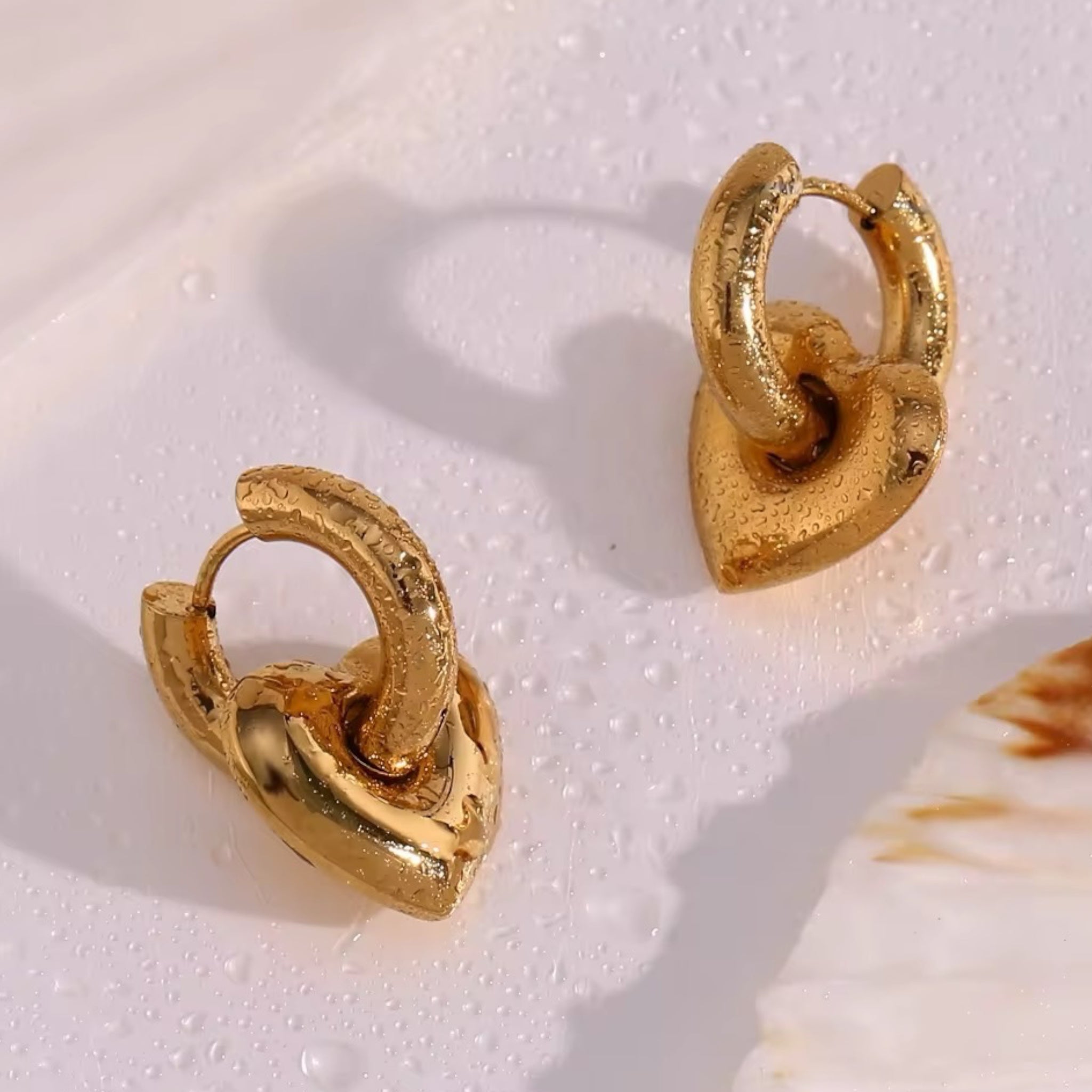 2-in-1 Puffy Heart Earrings